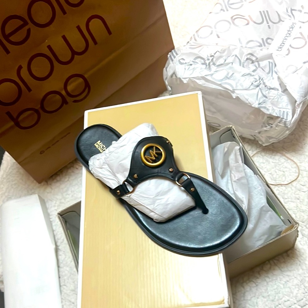 Michael Kors Black Sandals New in Box.